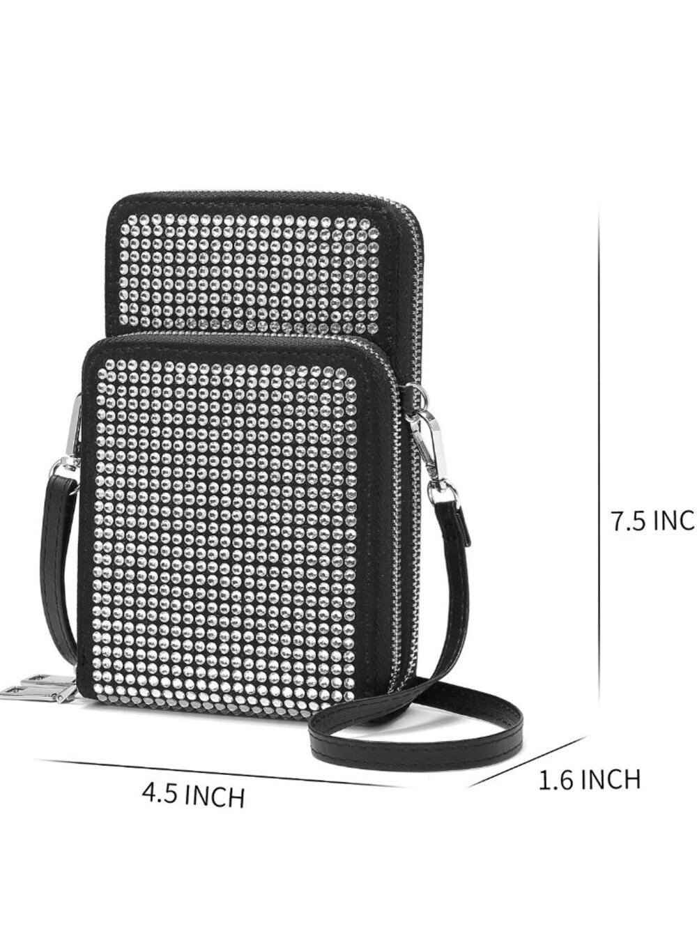 Bling Bling Rhinestone Crossbody Bag Phone Bag